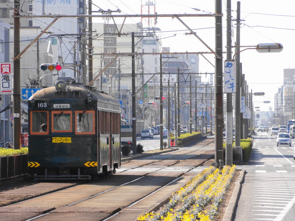 阪堺電車。「綾ノ町」駅。 by maru kuro (和具田 克典)