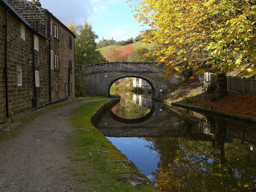 Canal at Mytholmroyd by PJMarriott