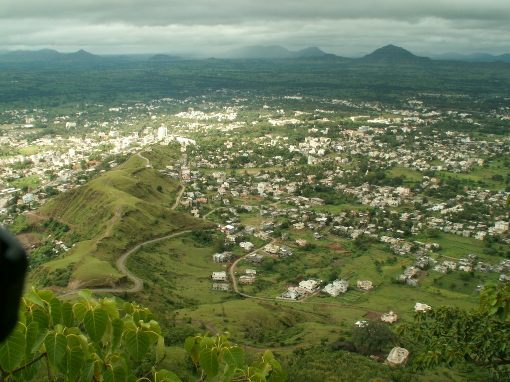 Shahunagar, Satara - From Ajinkyatara Fort by sagarkale