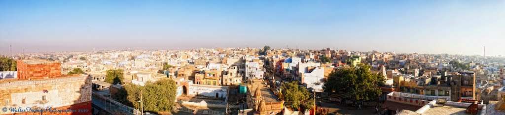 Panorama of Bikaner from the Seth Bhandasar Temple. by WalterFrommPhotograp…