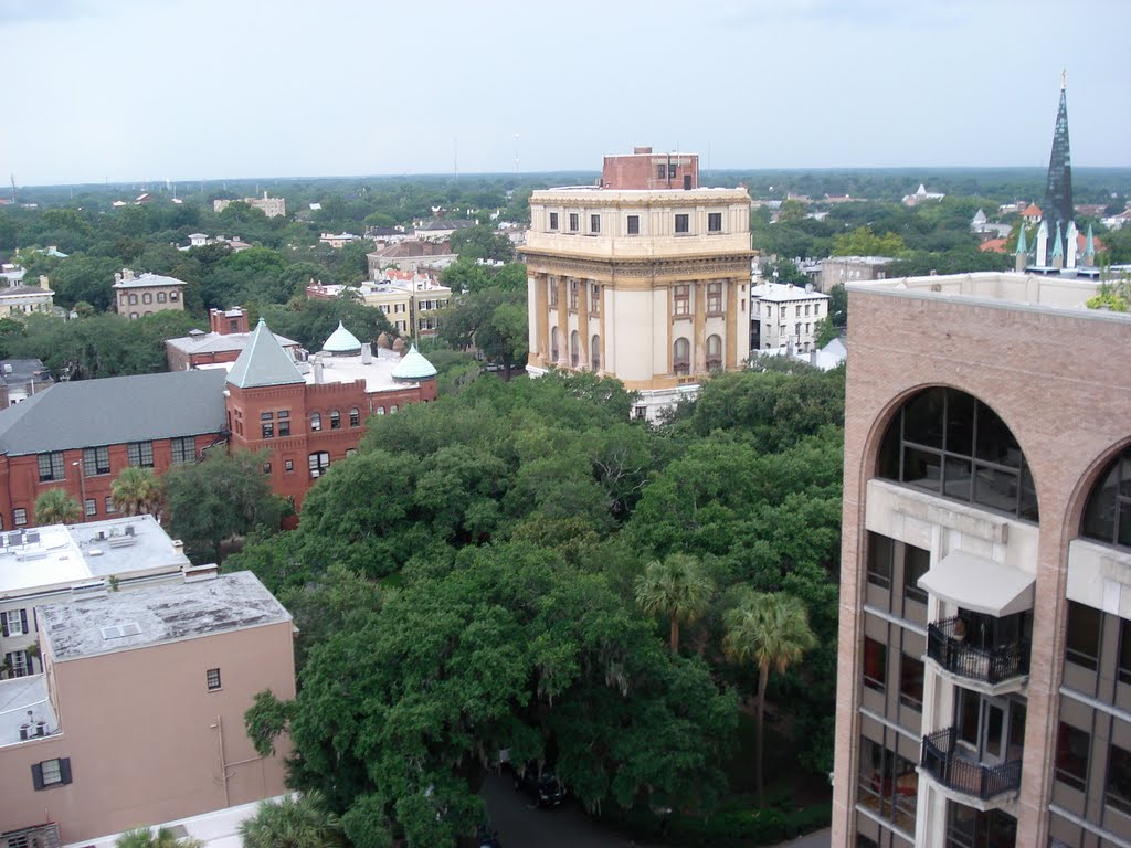 Downtown Savannah view to Southwest by rbjonesy72