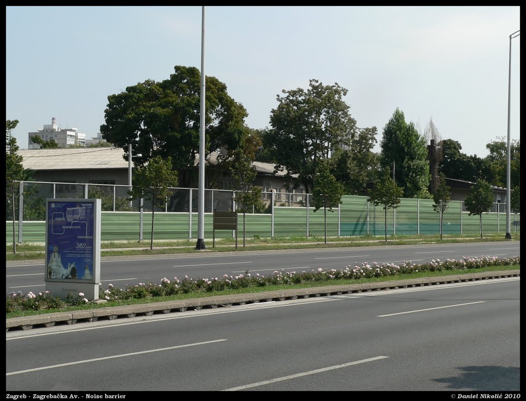 Zagreb - Zagrebačka Av. - Noise barrier by danielnikolic