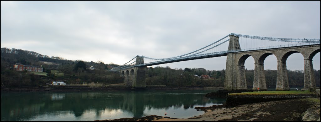 Menai Bridge Panorama by Ayrshire Lass