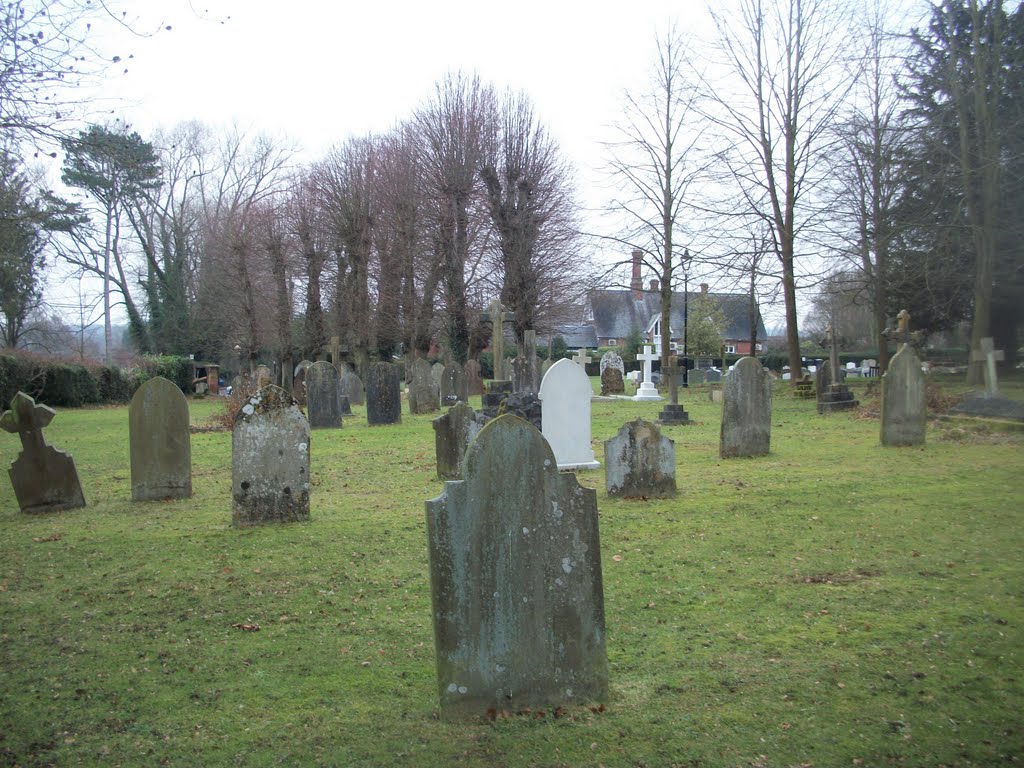 The Crondall Churchyard by Robert'sGoogleEarthPictures