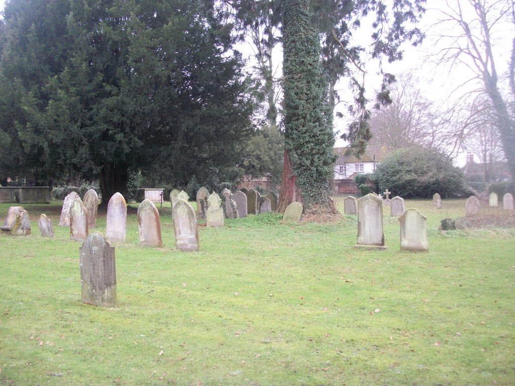 The Crondall Churchyard by Robert'sGoogleEarthPictures