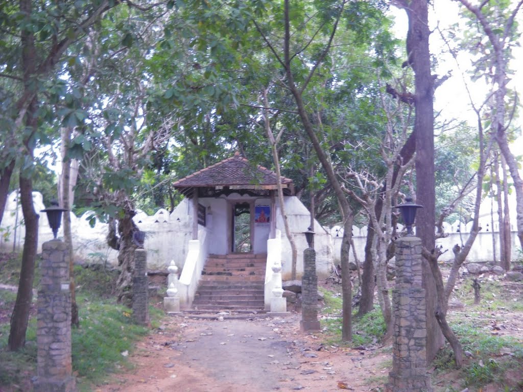 Entrance in Rajamaha Viharaya by Upali Somasiri