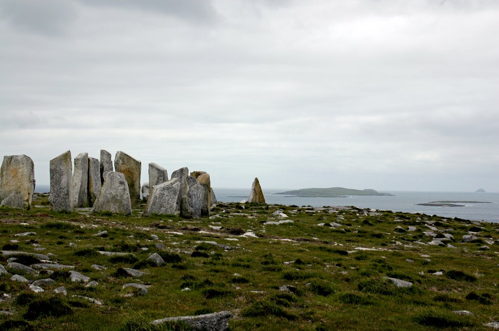 Stone circle (near Aghleam) by Lenori