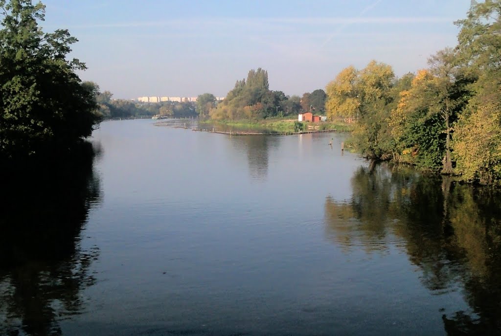 Brda, widok z mostu na ul.Spornej - Brda view from bridge at Sporna Street by Kuterfaga