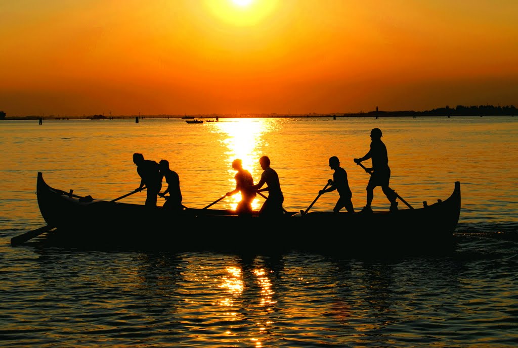 ♛ Sunset.... on the Venetian lagoon by franco benf