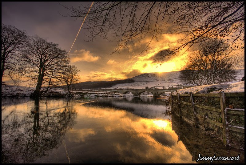 Burnsall Bridge - Winters Sunset by Jimmy_Lemon