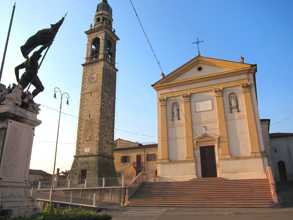 Costalunga - Monumento ai Caduti e Chiesa by Dino Danieli