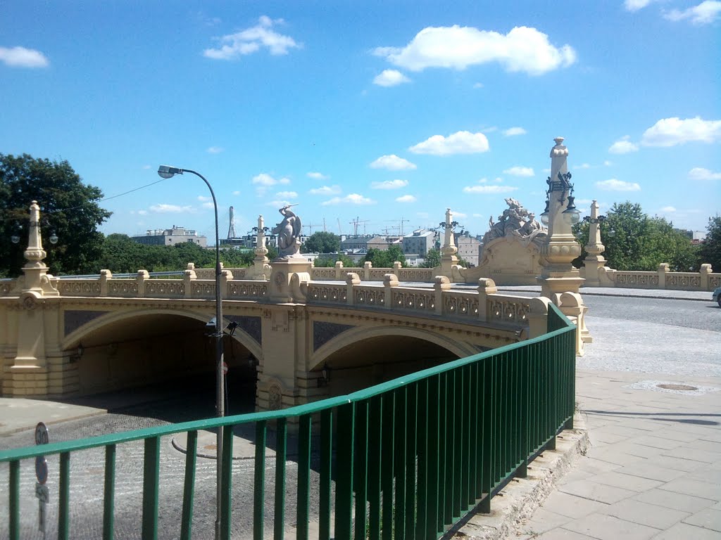 Two-arcades viaduct over Karowa street (1905). by GeorgeM