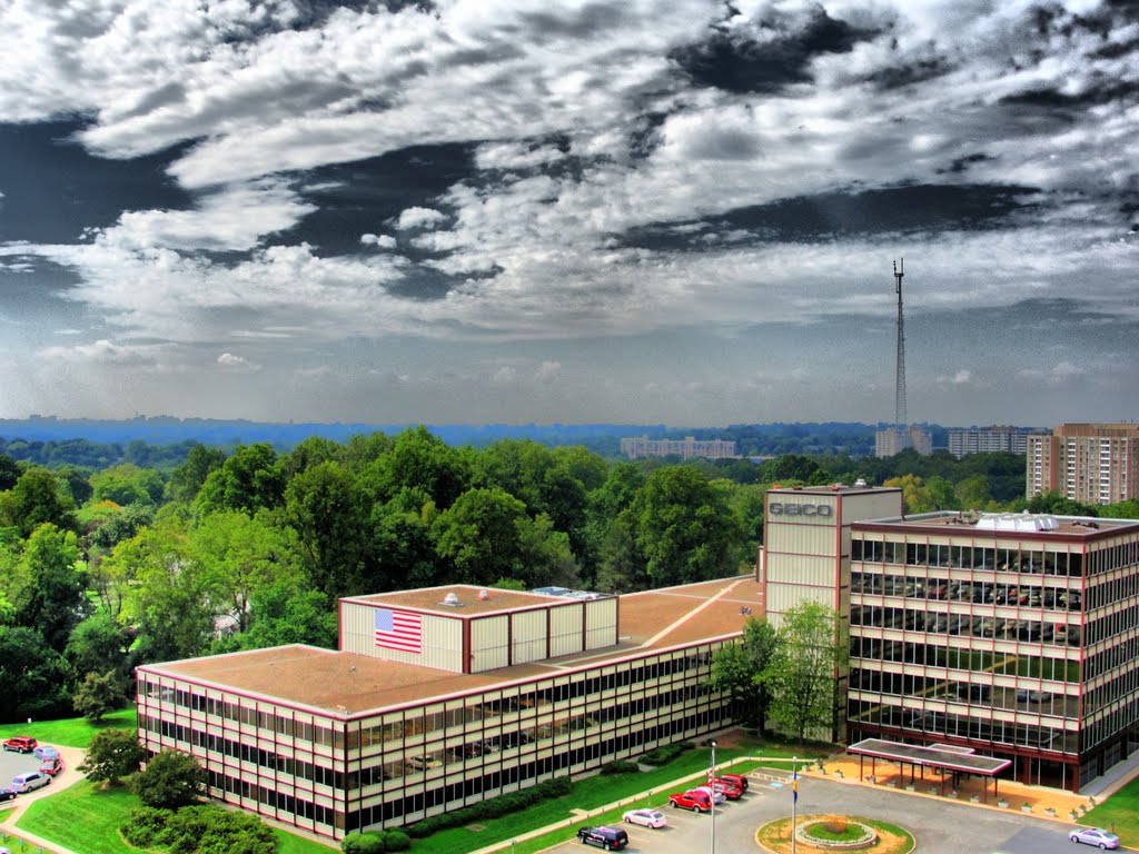 Geico view from Archstone Wisconsin Place in Chevy Chase by mile micun