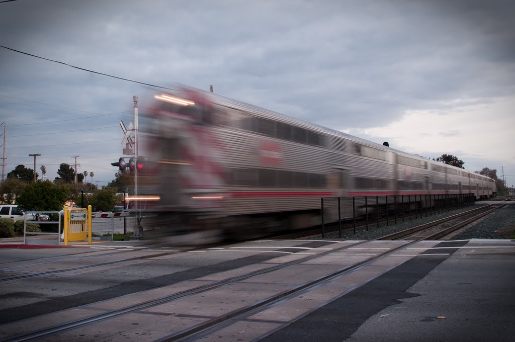 Caltrain in Motion by jljfoto