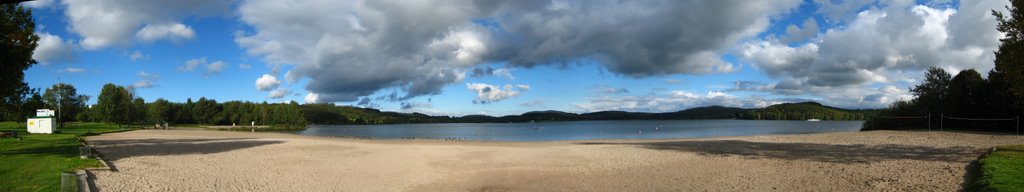 Panorama View on Lake Bostal with great clouds by Jan Graeser