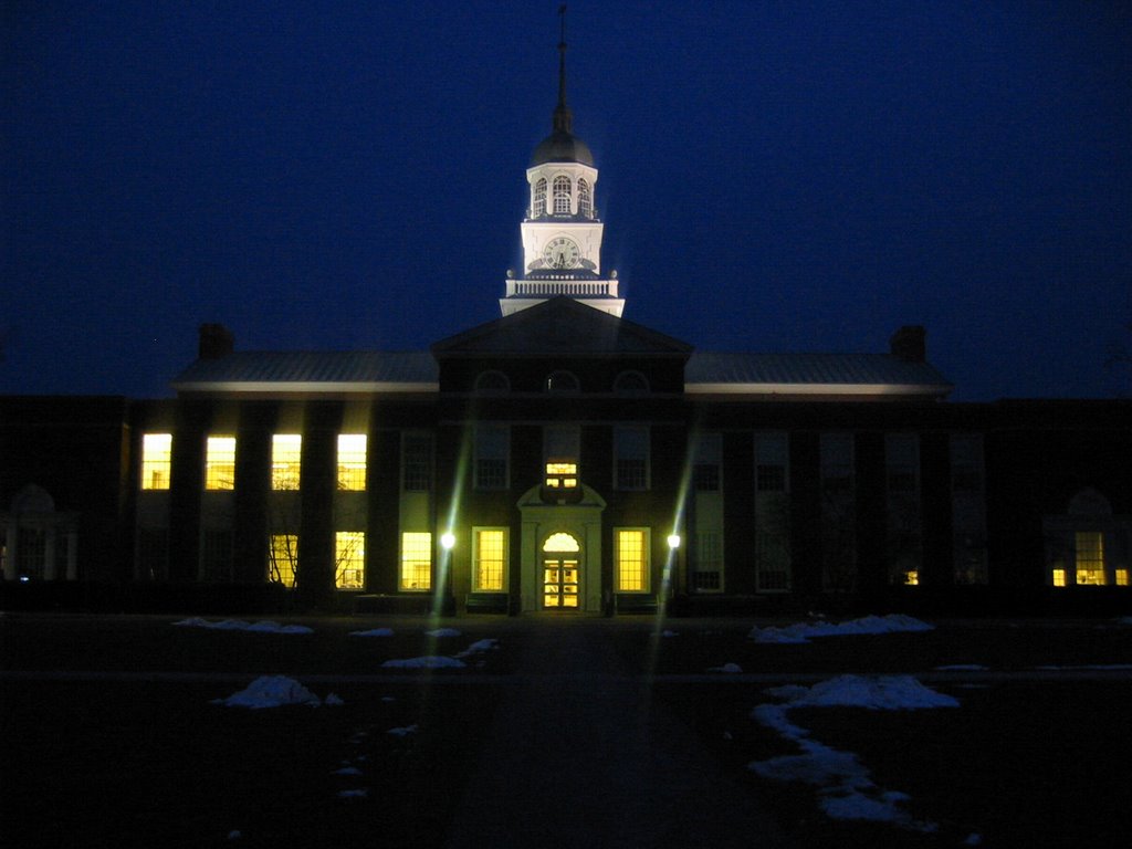 Bucknell library at night by mlanewal