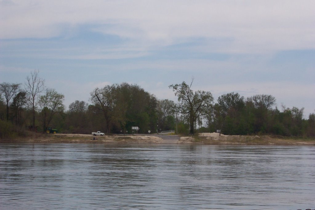 Hickman/Dorena Ferry landing ramp, James Bayou Townshio, MO by Buddy Rogers