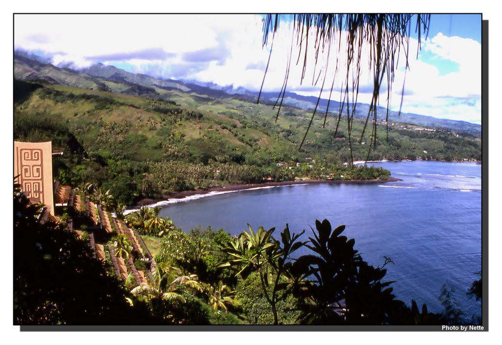 Tahiti 1983 - Vue de l'hotel "Tahara" by daniel etten