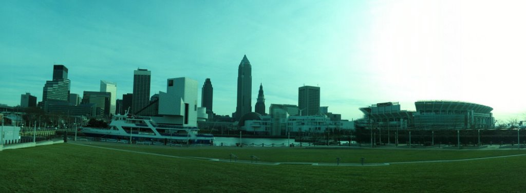 Cleveland skyline by j007conks