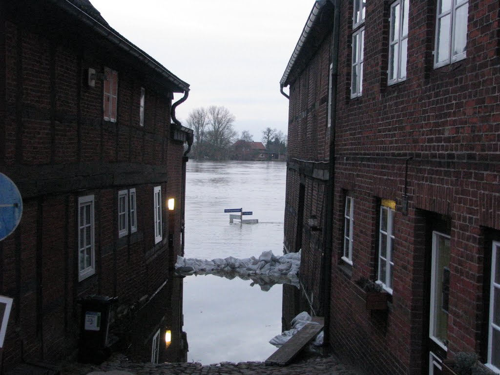 Hochwasser der Elbe in Lauenburg Januar 2011 by rollo198