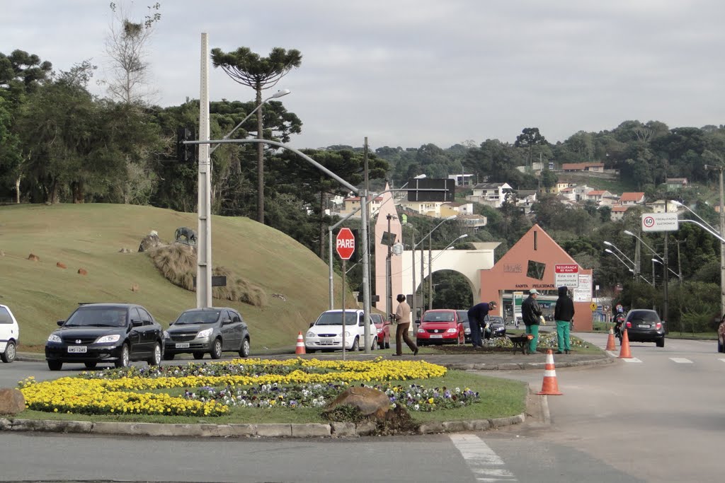 É necessário cuidar bem do canteiro central - junto ao Portal de Santa Felicidade - Curitiba - Paraná - Brasil by Paulo Yuji Takarada