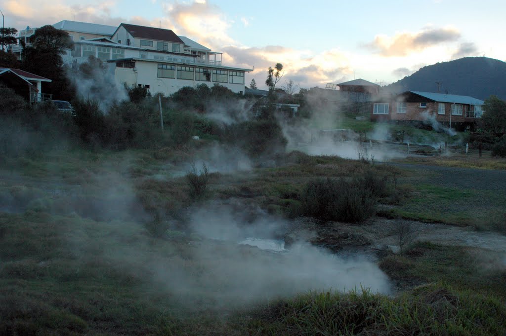 Whakarewarewa, Rotorua, New Zealand by Damon Tighe