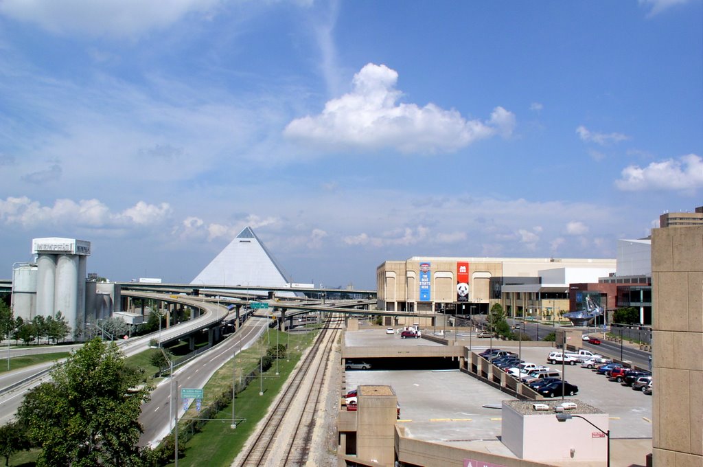 pyramid and interstate 40 by te_go