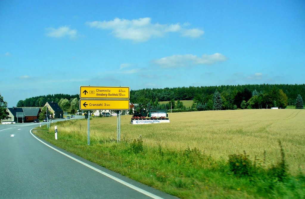 Die B95 nach Annaberg-Buchholz und Chemnitz by Thomas Eichler