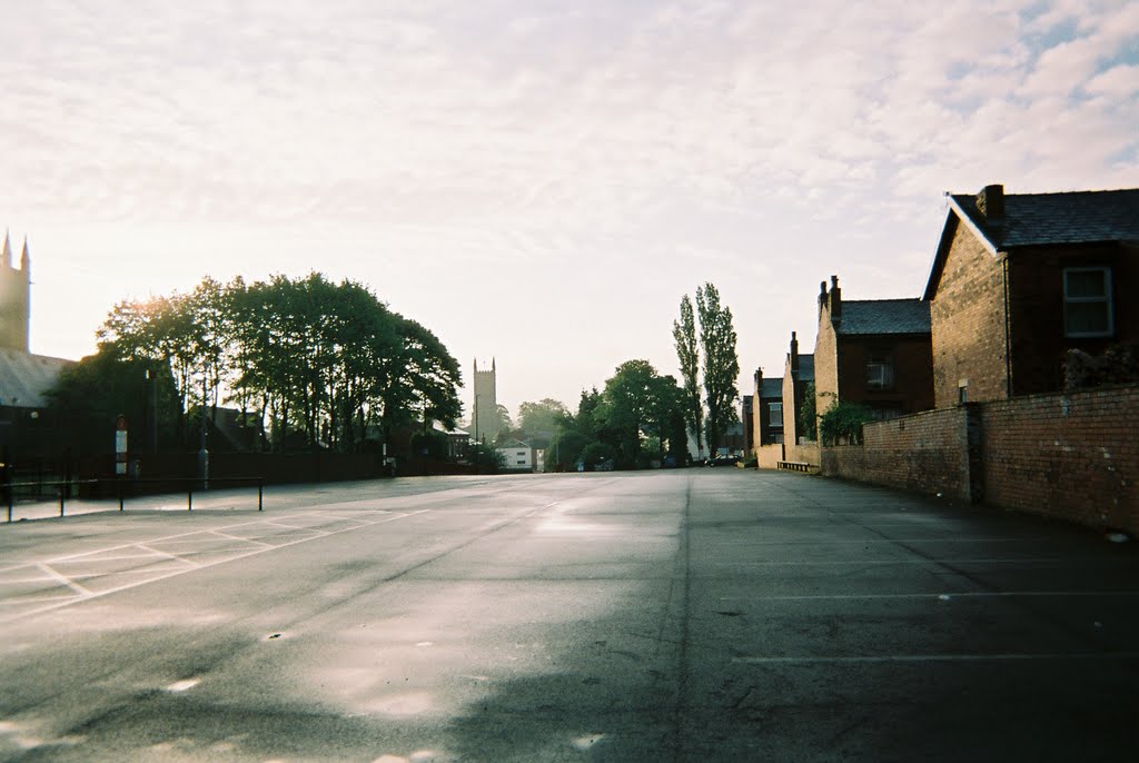 The West Street car park before the registry office was built, Chorley, Lancashire by Stephen Lenehan