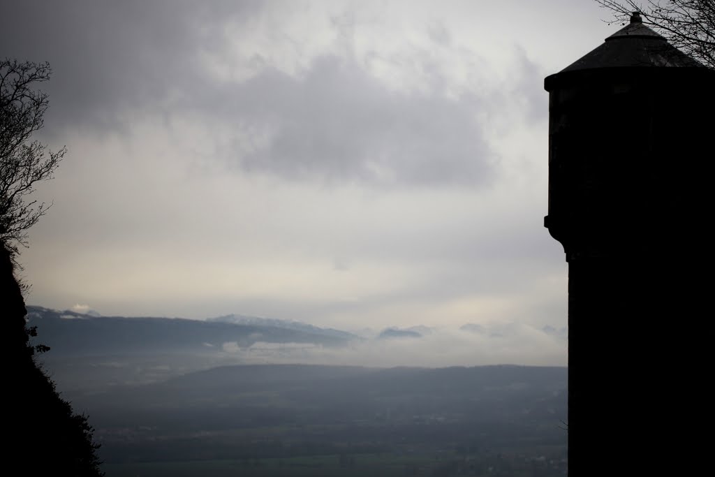 Fort silhouetted by Jenny Downing