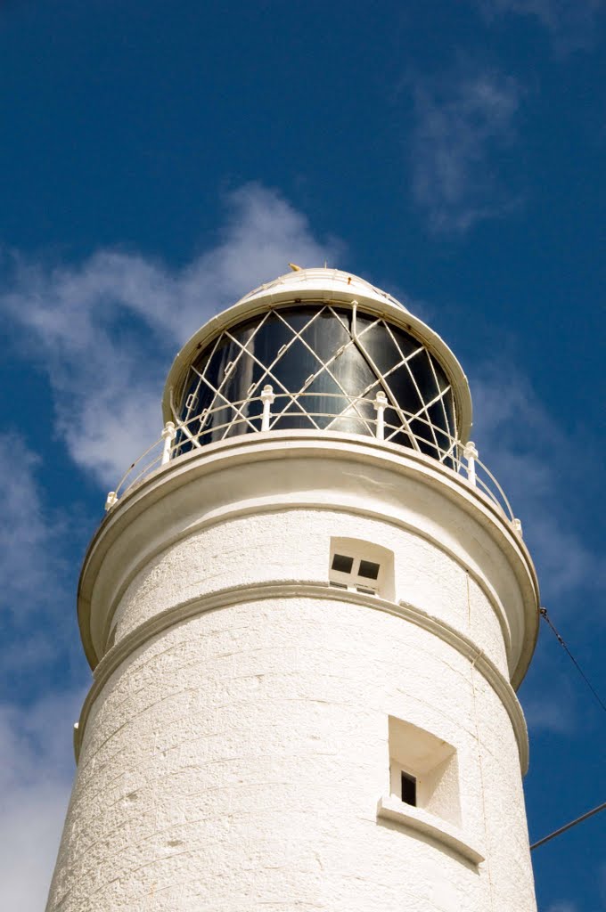 Nash Point lighthouse in South Glamorgan by AlanAtCPM