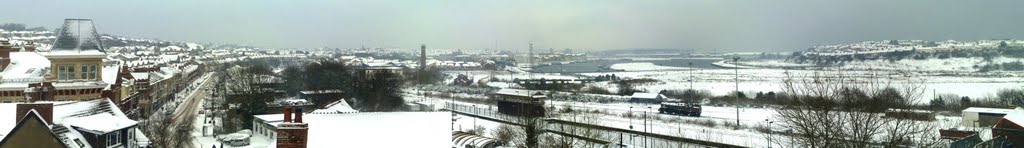 Panaroam View of Snowy Barry West End by davelenno