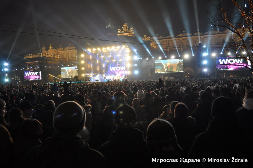 Krakow, Poland, New Year Eve by Miroslav Ždrale