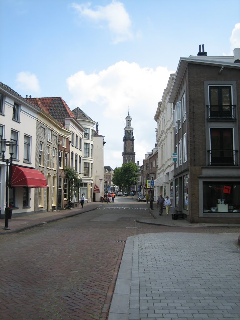 Wijnhuistoren vanaf de Marspoortstraat by Johan Zuidema