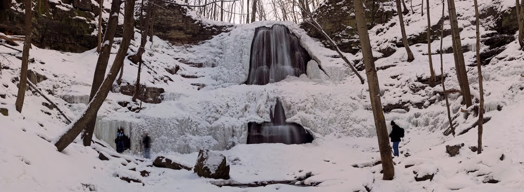 Sherman Falls January Panorama by Steven H. O. Jones