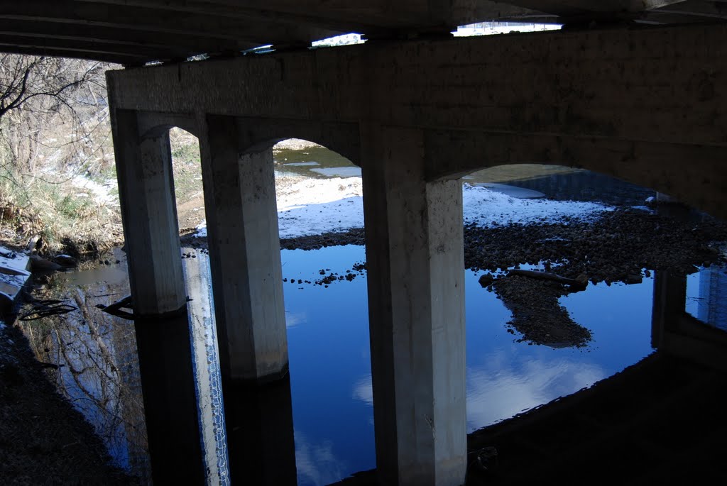 Blue under the bridge by Erik Norwood