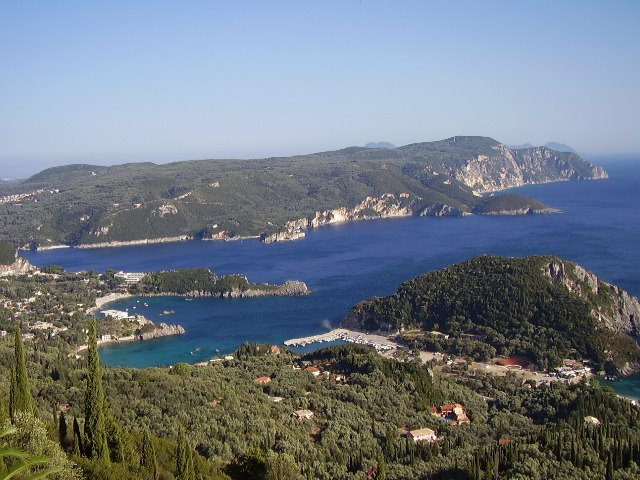 heart shaped lagoon, paleokastritsa by crazydoll