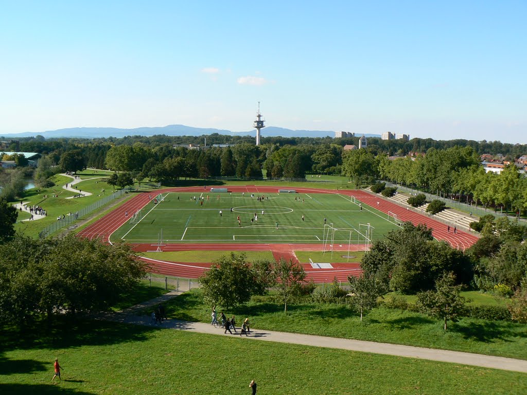 Freiburg-Betzenhausen. Seepark stadion by Sergey Burda