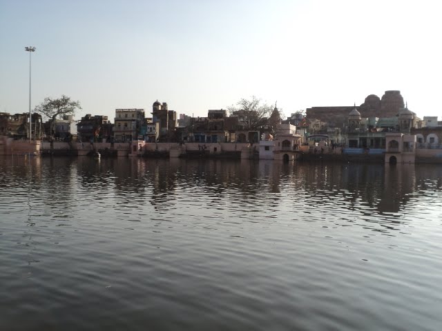 Veiw of Manosh Ganga at Govardhan Dist:Mathura UP,India by Niloy Talukder