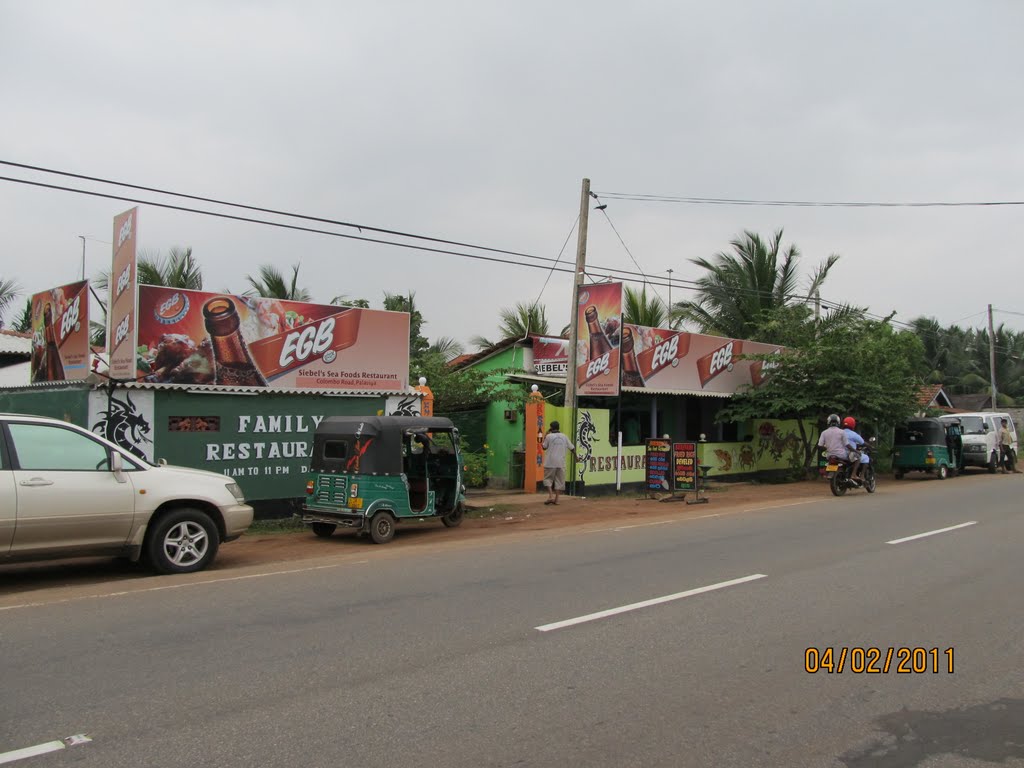 Siebel's Sea Foods Restaurant, Palavi, Puttlam by Chandana Gunatilake