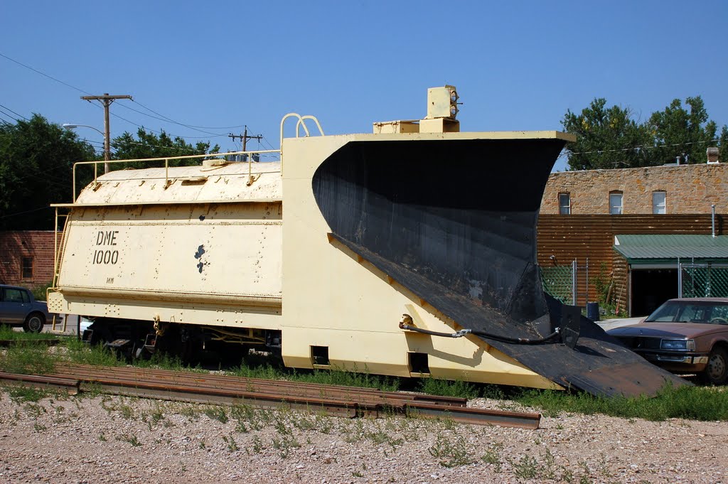 Dakota, Minnesota & Eastern Railroad Snow Plow No. 1000 at Belle Fourche, SD by Scotch Canadian