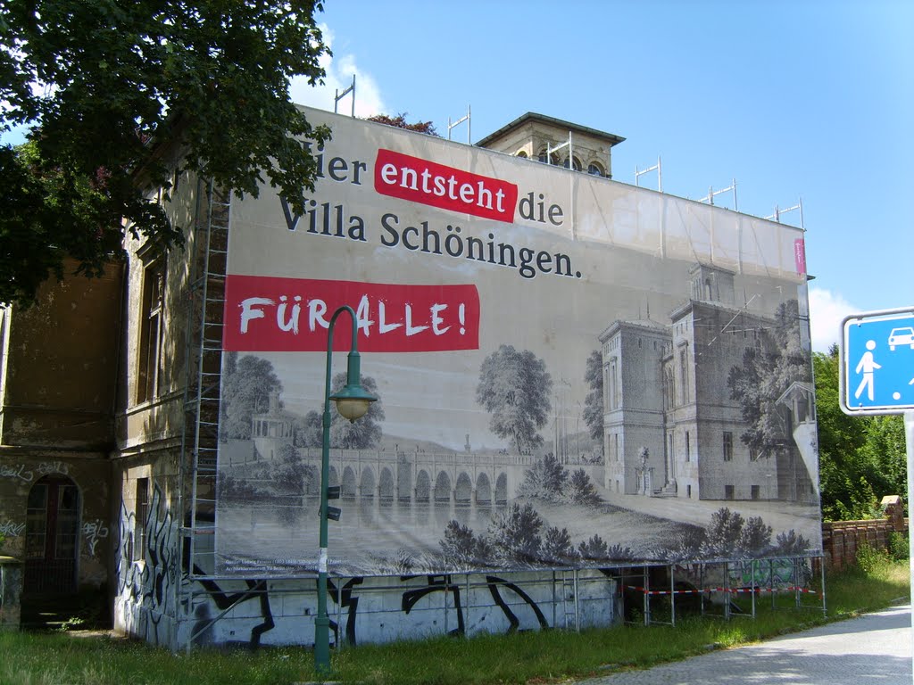 Villa Schöningen at the Glienicke Brücke, Potsdam by J Sowden