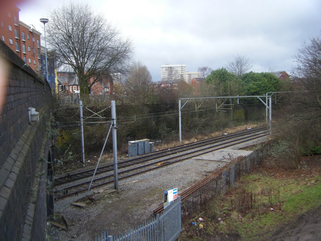 View from the steps [ old trainspotters haunt in the 50's ] by dave marsh