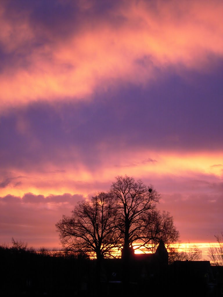 Bösensell Wintersonnenaufgang im Sporksfeld by Doc Dillen