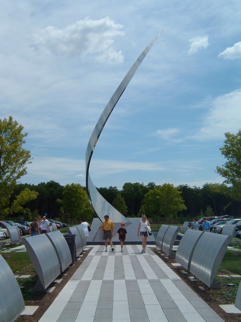 Sculpture outside Udvar-Hazy Center, Smithsonian Air & Space Museum by BSwift