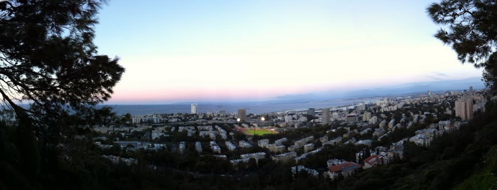 Haifa with Maccabi Haifa stadium by Marten2300