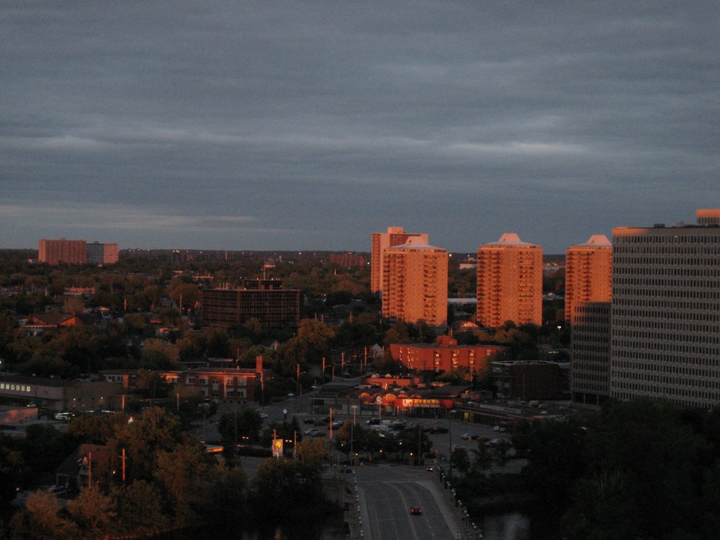 Montreal Bridge - Sunset by macmillanr