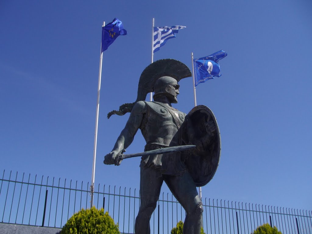 Estatua a Leonida, Esparta. by Fernando Palma