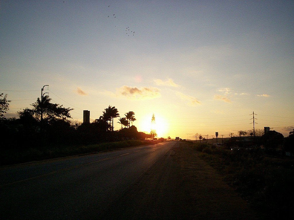 Sunset at the Road by Elio Rocha