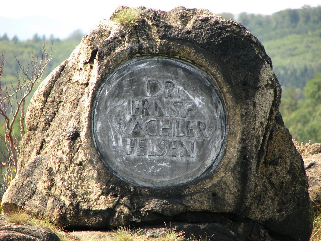 Hexentanzplatz - Gedenkplatte für Dr. Ernst Wachler by Rudolf Henkel